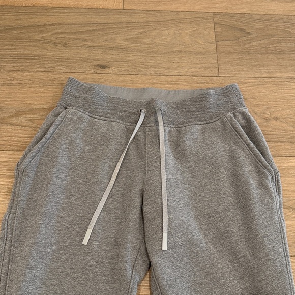 LULULEMON Heathered Core Medium Grey Warm Down‎ Jogger 28" Cotton Terry Size 8 - Picture 4 of 10